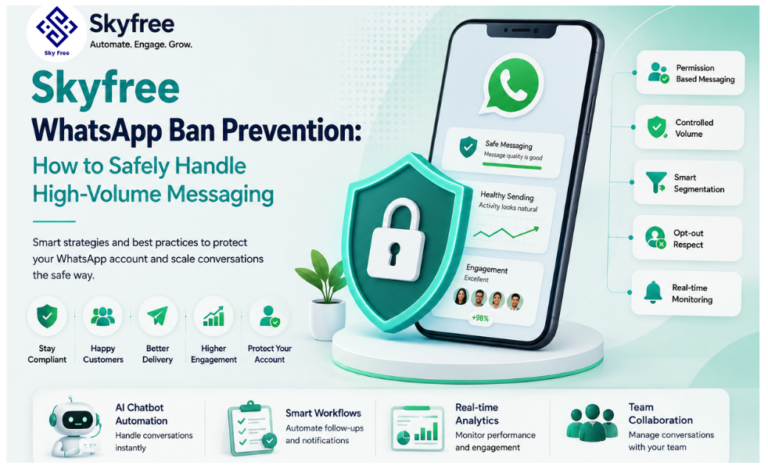 Skyfree WhatsApp Ban Prevention: How to Safely Handle High-Volume Messaging