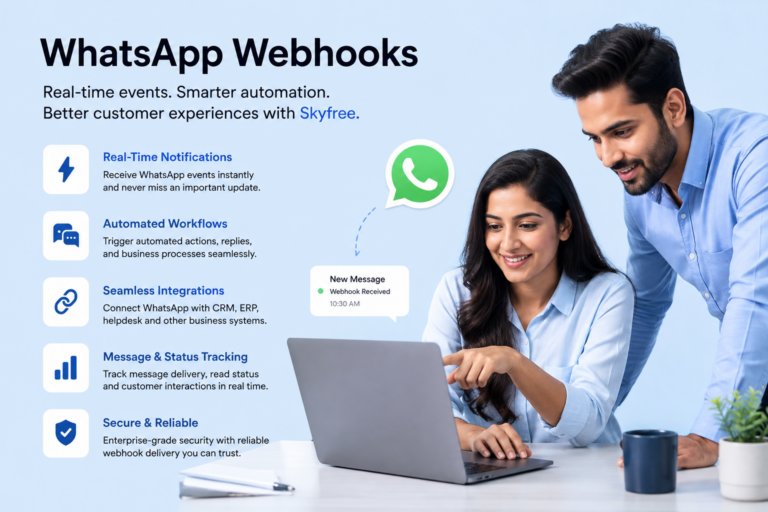 WhatsApp Webhooks: How Skyfree Enables Real-Time Business Automation